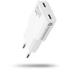 everactive Charger 2 x USB-C Quick Charge 4+ 30W SUPER SLIM baltas
