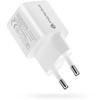 Įkroviklis - everActive 20 W 1xUSB 1xUSB-C QC3.0 PD GaN Kompaktiškas Baltas