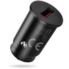 Automobilinis Įkroviklis - everActive CC-15QC 18W su USB-C Kabeliu LED, Juoda