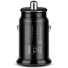 Automobilinis Įkroviklis - everActive CC-15QC 18W su USB-C Kabeliu LED, Juoda