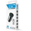 Automobilio Įkroviklis - everActive CC-25 12W Dual USB-A Ports 5V/2.4A, Juoda