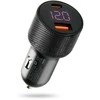 Everactive Įkroviklis samochodowa cc-50q qc3.0 75w 1x usb + 1x usb-c pd juoda
