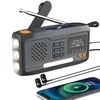 Extralink BT-4000 | Radio awaryjne Bluetooth solarne su korbką dynamo i latarką SOS | Powerbank 4000mAh