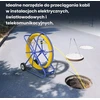 Extralink Opton STIKLO PLUOŠAS KABELIUI TRAUKTI 9mm / 100m (NUOTOLINIS / PLIENAS) PE + STOVAS