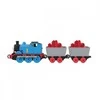 Mattel Fisher Price Tomas ir draugai traukinio 80-mečio jubiliejaus metalinis lokomotyvas ir 2 vagonai