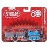 Mattel Fisher Price Tomas ir draugai traukinio 80-mečio jubiliejaus metalinis lokomotyvas ir 2 vagonai