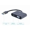 Gembird Cablexpert | USB ekrano adapteriai | A-USB3-HDMIVGA-01 | USB 3.0 A tipo | 0,15 m