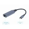GEMBIRD A-USB3C-LAN-01 USB type-C Gigabit tinklo adapteris space pilkas