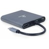 Gembird Adapteris usb-c hub hdmi usb-c pd vga usb 3.0 audio card