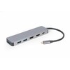 Gembird Adapteris usb-c hub usb-c pd hdmi x2 usb 3.0x3