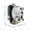 Gembird Chłodzenie cpu huracan 12cm 150w 4-pin multicolor led