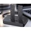 Stacionarus kompiuteris Gembird Stalinio kompiuterio prijungimo stotelė su dviem SSD diskais, USB Type-C, M.2 NVMe (ir SATA), juoda