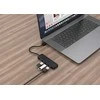 Gembird Hub 4-portowy usb 3.1 (gen 1), su opcją zasilania zewnętrznego przez port usb-c