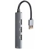 GEMBIRD 4-port USB HUB USB3 x 1 port USB2 x 3 jungtys sidabrinis
