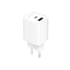 Įkroviklis Gembird Fast USB 2-port 1xUSB-C + 1x USB-A 45 W, baltas (TA-UC-1A1C-PD45-01-W)