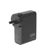 GEMBIRD 4-port 100 W GaN USB fast charger LCD juodas