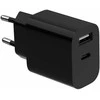 Gembird 2 prievadų universalus USB įkroviklis (A+C), 2,4 A | TA-UC-2AC12-01-BK