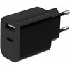 Gembird 2 prievadų universalus USB įkroviklis (A+C), 2,4 A | TA-UC-2AC12-01-BK