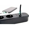 Gembird Inteligentna listwa zasilająca tuya 4xfr 2xusb-a 1xusb-c juoda