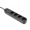Gembird Inteligentna listwa zasilająca tuya 4xfr 2xusb-a 1xusb-c juoda