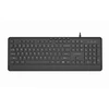 Gembird klaviatūra su laidu multimedialna slim, usb 5 klawiszy hotkeys, us išdėstymas, juoda