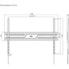 Gembird WM-100F-01 televizoriaus sieninis laikiklis (fiksuojamas), 43”-100”, juodas