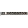 Gembird listwa zasilająca rack 19" pdu eg-pdu-014-f 1u, 16a, 8x francuskie gniazdo, wtyk schuko, kabelis 3m