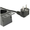 Gembird Listwa zasilająca rack (pdu), 8 gniazd typ schuko, 1u, 16a, wtyk schuko 3m