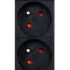 Gembird listwa zasilająca rack 19" pdu 1u, 16a, 9x gniazdo french, wtyk fr, kabelis 2m