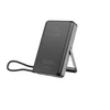 Gembird Powerbank 10000mah belaidis 15w usb-c 20w su podstawką, juoda
