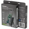Gembird Powerbank 10000mah belaidis 15w usb-c 20w su podstawką, juoda