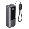 Gembird Powerbank lcd 10000mah qc3.0 20w pilka