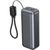 Gembird Powerbank lcd 10000mah qc3.0 20w pilka