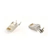 GEMBIRD Shielded modular CAT7 pass-through type plug 15u auksinis plated 10 pcs per bag