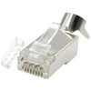 GEMBIRD Shielded modular CAT7 pass-through type plug 15u auksinis plated 10 pcs per bag