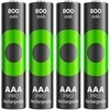 GP Battery Įkraunamos baterijos R03/AAA Ni-MH 800mAh lizdinėje plokštelėje, 4 vnt. gp recyko pro