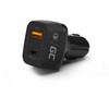 Green Cell Žalias cell kroviklis samochodowa usb-c 30w pd + usb