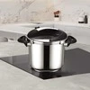 MAESTRO MR-2901 Greitpuodis 22 cm 6 l Sidabrinis