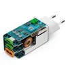 Hama mini GaN 65W PD/QC 2x USB-C, 1x USB-A balta