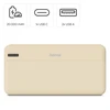 Hama Power Pack Pocket 20 20000 mAh 2X USB-A smėlio