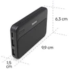 Hama Power Pack Pocket 5 5000 mAh 2X USB-A antracito