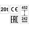 Hidraulinis stulpelio keltuvas 20t yt-17007 yato