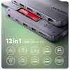 AXAGON kelių prievadų USB-C 10Gbps šakotuvas. NVMe/SATA M.2, HDMI ir DisplayPort. USB-C laidas 50 cm.