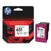 Hewlett Packard (HP) HP 651 Tri-Colour (C2P11AE) Rašalinė kasetė, CMY