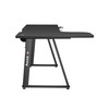 Kampinis žaidimų stalas Huzaro Hero 7.7 Gaming Desk, Juodas