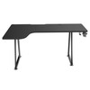 Kampinis žaidimų stalas Huzaro Hero 7.7 Gaming Desk, Juodas