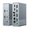 Hiper | HyperDrive Universal GEN2 15-in-1 USB-C triguba vaizdo prijungimo stotis, skirta įrenginiams su MST | Ethernet LAN (RJ-45) jungtys 1 | DisplayPorts kiekis 2 | HDMI jungtys 2 kiekis