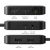 Targus Hiper | HyperDrive USB4 8K / Dvigubas 4K mobilusis dokas su 100 W PD galia | Ethernet LAN (RJ-45) jungtys 1 | DisplayPorts kiekis 1 | HDMI jungtys kiekis 1