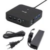 I-tec USB-C DP Dvigubas HDMI2xHDMI 4K 60Hz 1x USB-C (10Gbps) 5x USB-A (3x5Gbps) Maitinimo tiekimas 100W LAN Garsas + universalus įkrovimas 100W