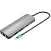 I-tec Docking station usb-c metal nano 2x hdmi ekranas + maitinimo tiekimas 100w